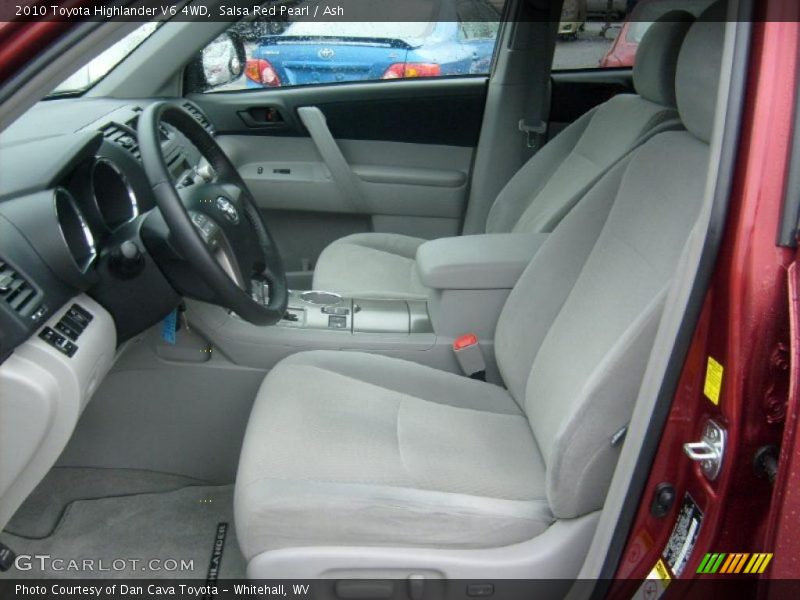  2010 Highlander V6 4WD Ash Interior