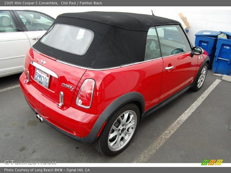 Chili Red / Panther Black 2005 Mini Cooper S Convertible