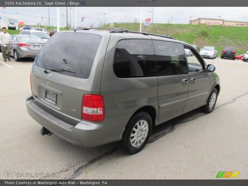 Sage Green / Beige 2003 Kia Sedona LX