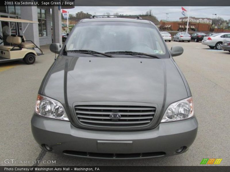 Sage Green / Beige 2003 Kia Sedona LX