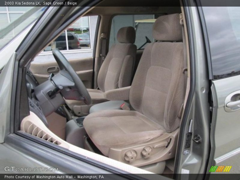 Sage Green / Beige 2003 Kia Sedona LX