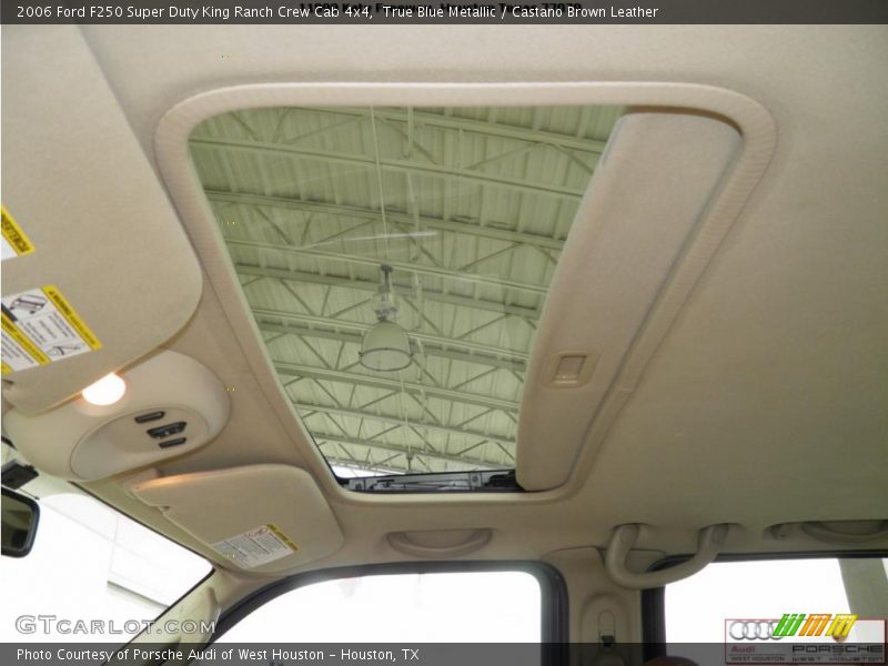 True Blue Metallic / Castano Brown Leather 2006 Ford F250 Super Duty King Ranch Crew Cab 4x4
