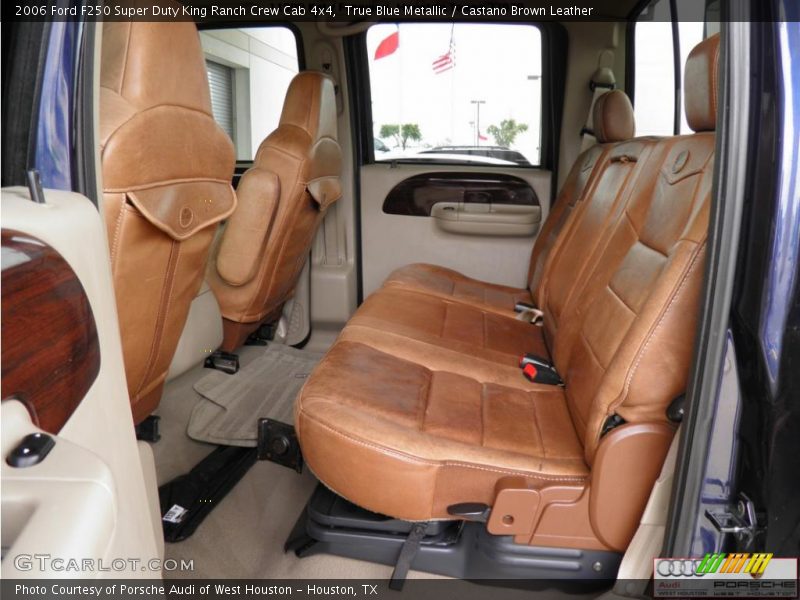 True Blue Metallic / Castano Brown Leather 2006 Ford F250 Super Duty King Ranch Crew Cab 4x4