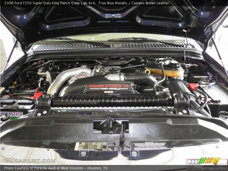 True Blue Metallic / Castano Brown Leather 2006 Ford F250 Super Duty King Ranch Crew Cab 4x4