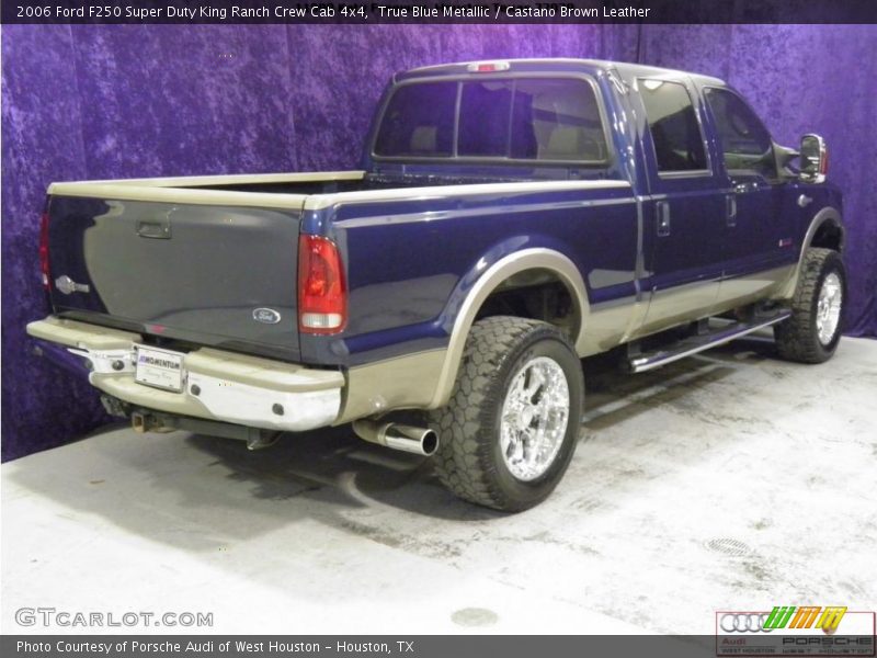 True Blue Metallic / Castano Brown Leather 2006 Ford F250 Super Duty King Ranch Crew Cab 4x4