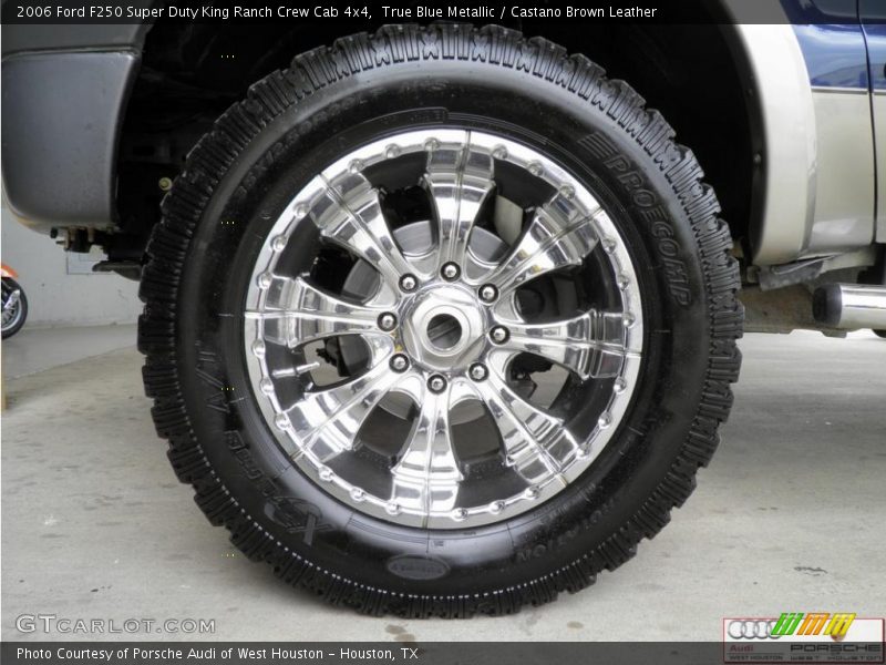 True Blue Metallic / Castano Brown Leather 2006 Ford F250 Super Duty King Ranch Crew Cab 4x4