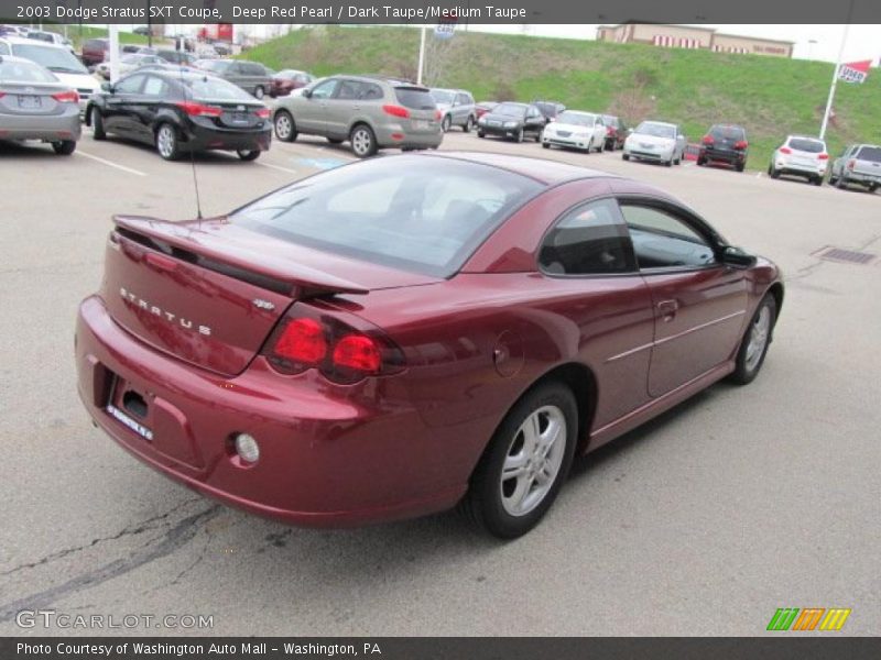 Deep Red Pearl / Dark Taupe/Medium Taupe 2003 Dodge Stratus SXT Coupe