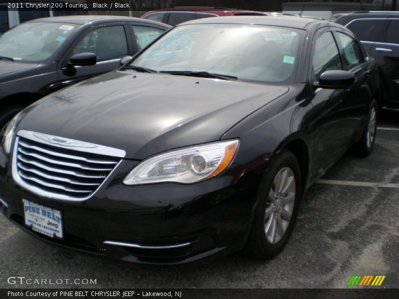Black / Black 2011 Chrysler 200 Touring