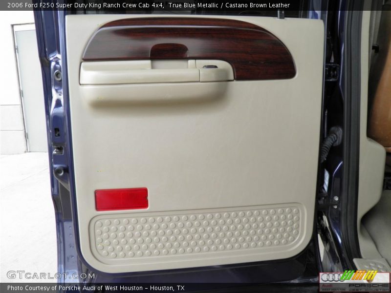True Blue Metallic / Castano Brown Leather 2006 Ford F250 Super Duty King Ranch Crew Cab 4x4