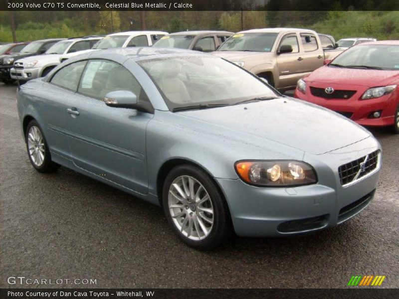Celestial Blue Metallic / Calcite 2009 Volvo C70 T5 Convertible