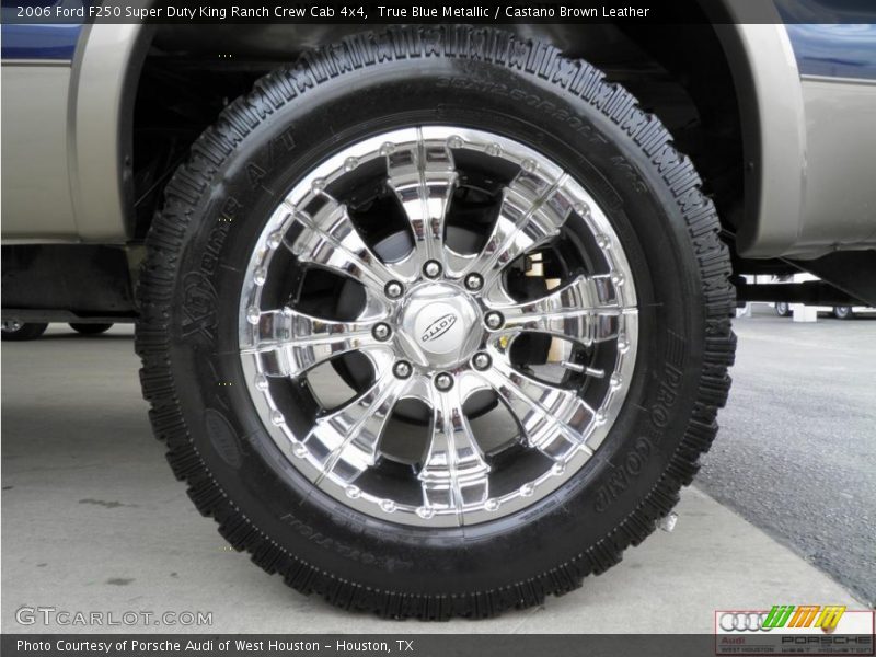 True Blue Metallic / Castano Brown Leather 2006 Ford F250 Super Duty King Ranch Crew Cab 4x4