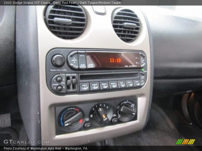 Controls of 2003 Stratus SXT Coupe