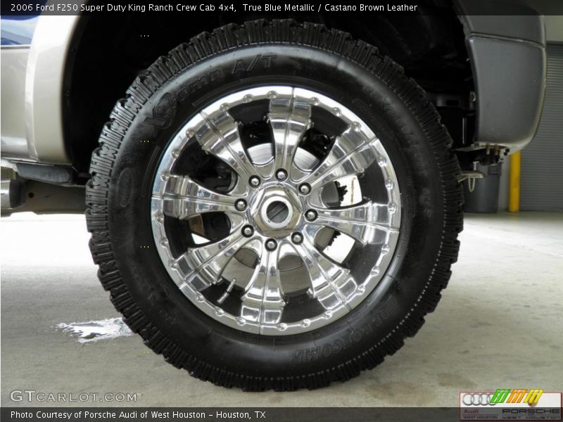 True Blue Metallic / Castano Brown Leather 2006 Ford F250 Super Duty King Ranch Crew Cab 4x4