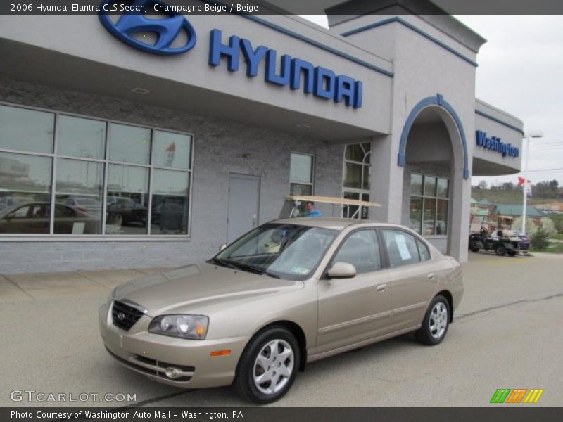 Champagne Beige / Beige 2006 Hyundai Elantra GLS Sedan