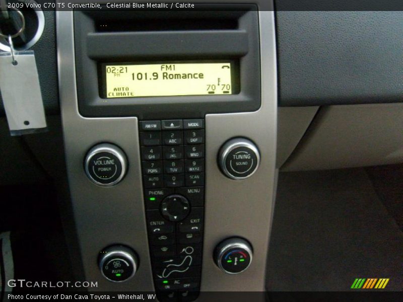 Celestial Blue Metallic / Calcite 2009 Volvo C70 T5 Convertible