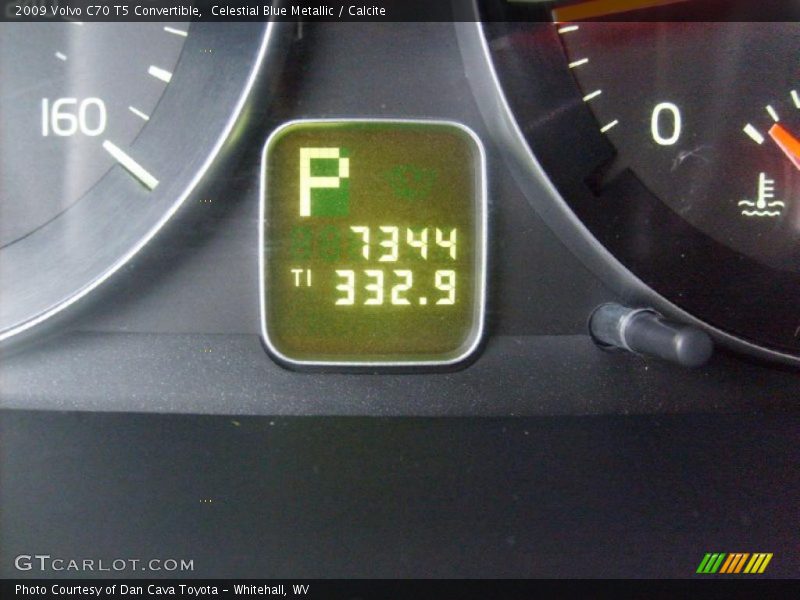Celestial Blue Metallic / Calcite 2009 Volvo C70 T5 Convertible