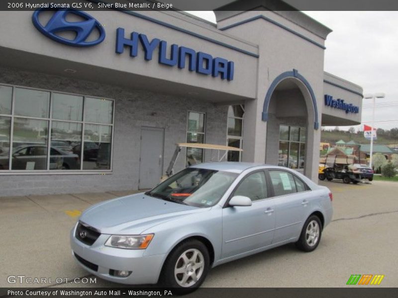 Silver Blue Metallic / Beige 2006 Hyundai Sonata GLS V6
