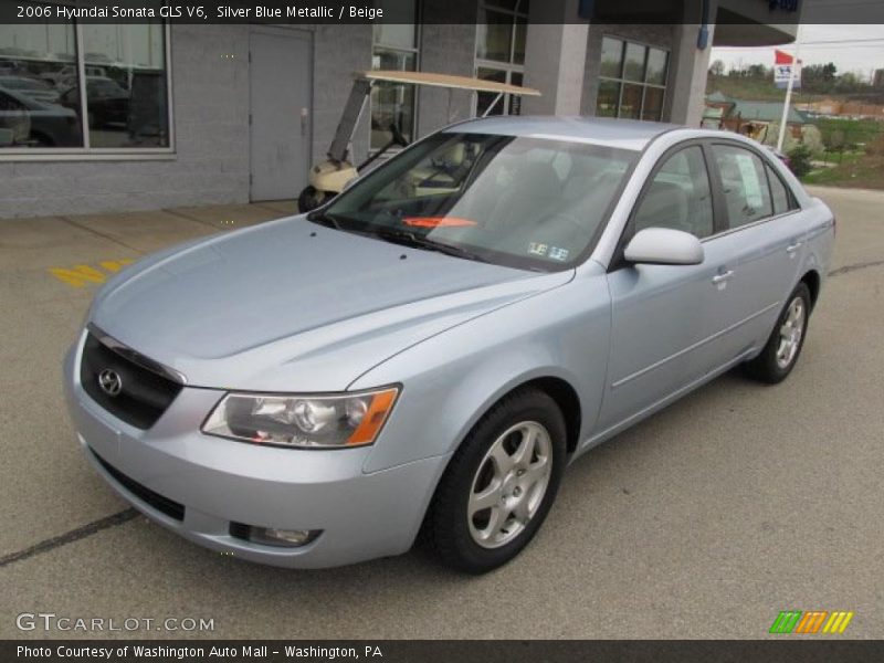Silver Blue Metallic / Beige 2006 Hyundai Sonata GLS V6