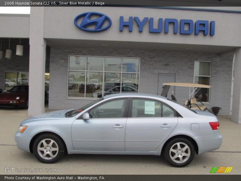 Silver Blue Metallic / Beige 2006 Hyundai Sonata GLS V6
