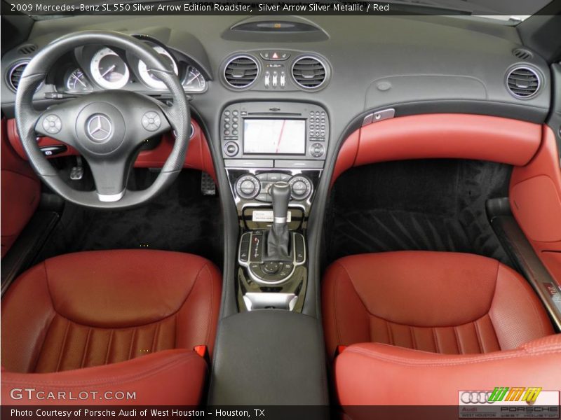 Silver Arrow Silver Metallic / Red 2009 Mercedes-Benz SL 550 Silver Arrow Edition Roadster