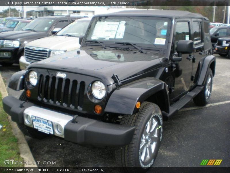 Black / Black 2011 Jeep Wrangler Unlimited Sahara 70th Anniversary 4x4