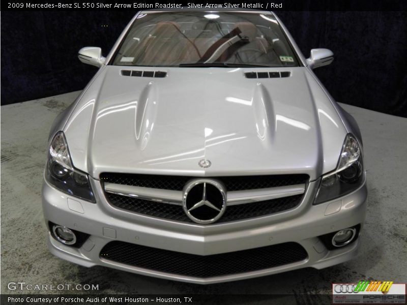 Silver Arrow Silver Metallic / Red 2009 Mercedes-Benz SL 550 Silver Arrow Edition Roadster