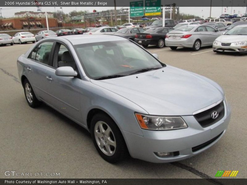 Silver Blue Metallic / Beige 2006 Hyundai Sonata GLS V6