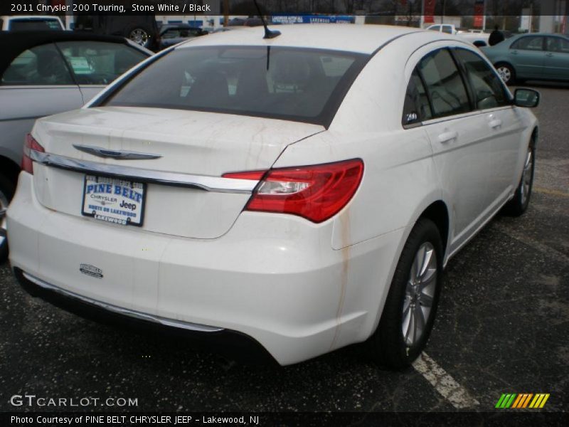 Stone White / Black 2011 Chrysler 200 Touring