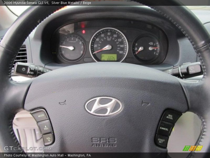 Silver Blue Metallic / Beige 2006 Hyundai Sonata GLS V6