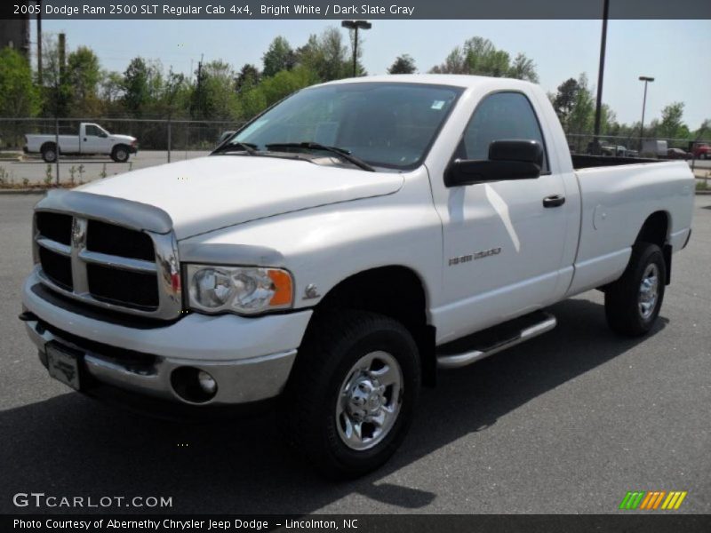 Bright White / Dark Slate Gray 2005 Dodge Ram 2500 SLT Regular Cab 4x4