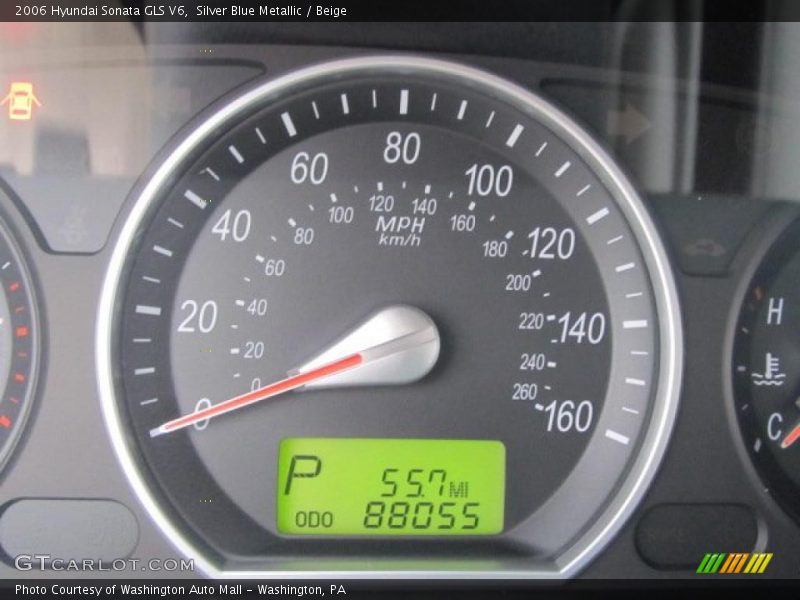 Silver Blue Metallic / Beige 2006 Hyundai Sonata GLS V6
