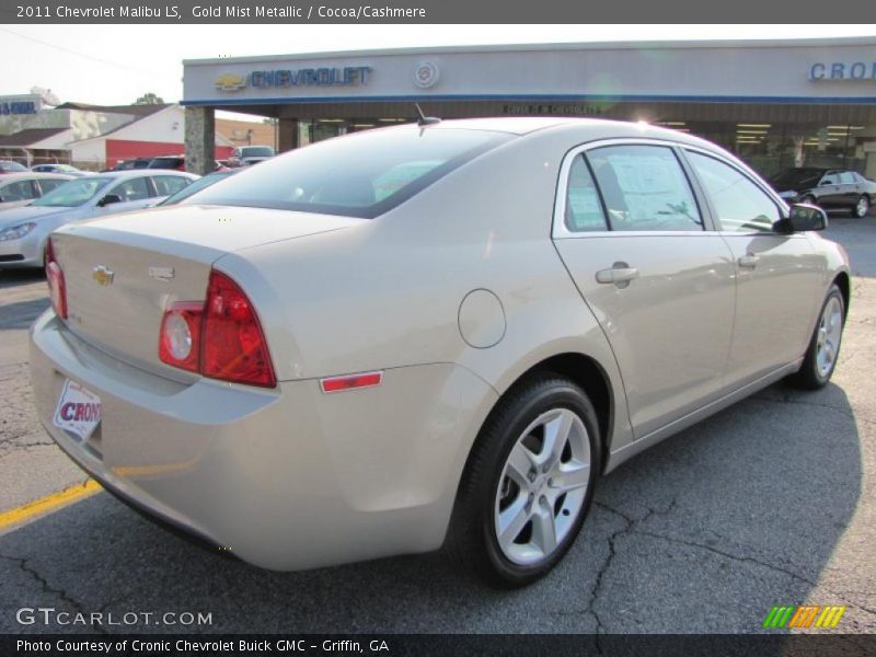 Gold Mist Metallic / Cocoa/Cashmere 2011 Chevrolet Malibu LS