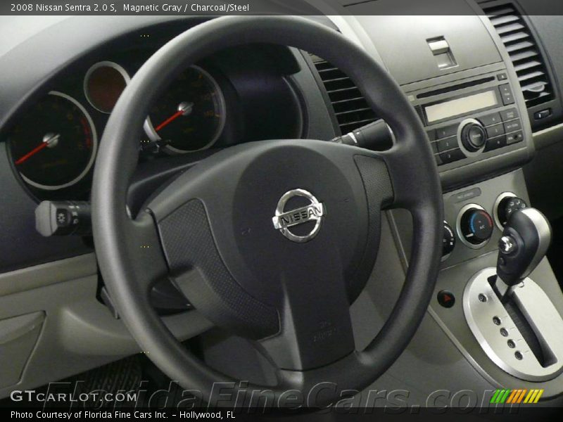 Magnetic Gray / Charcoal/Steel 2008 Nissan Sentra 2.0 S