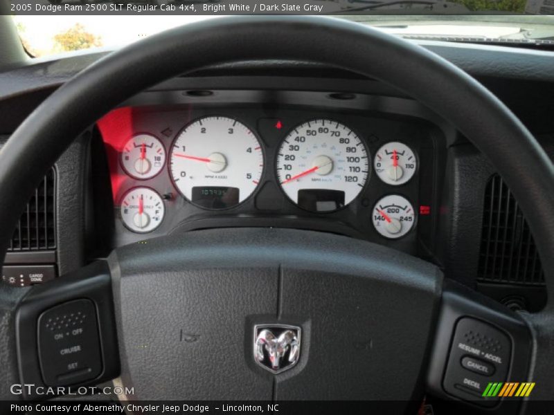 Bright White / Dark Slate Gray 2005 Dodge Ram 2500 SLT Regular Cab 4x4