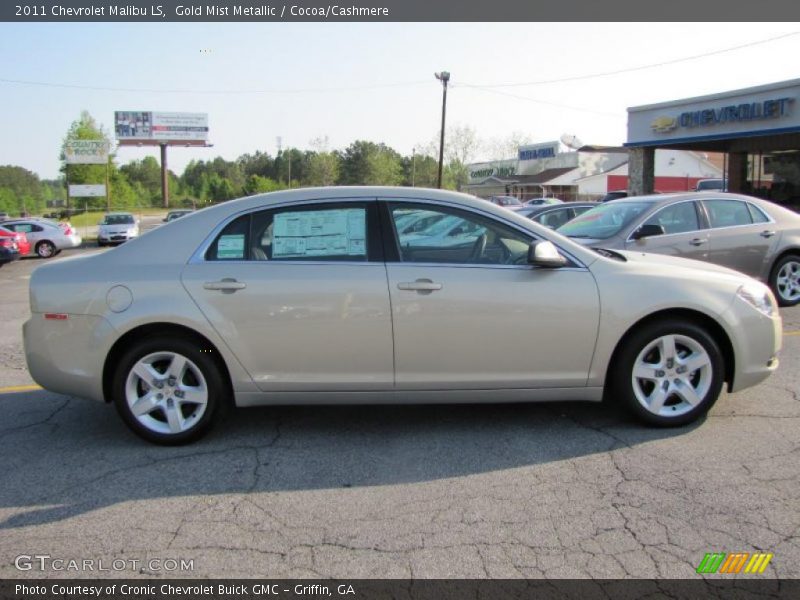 Gold Mist Metallic / Cocoa/Cashmere 2011 Chevrolet Malibu LS