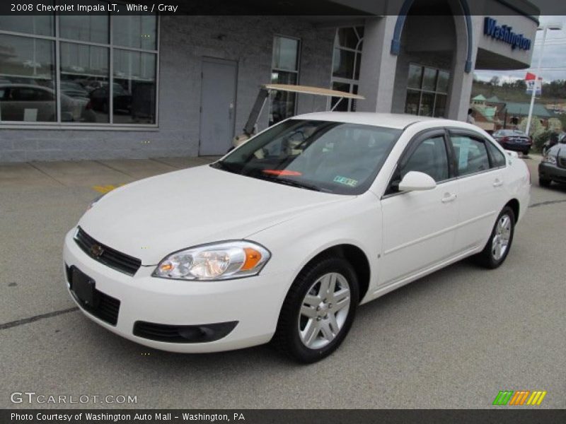 White / Gray 2008 Chevrolet Impala LT