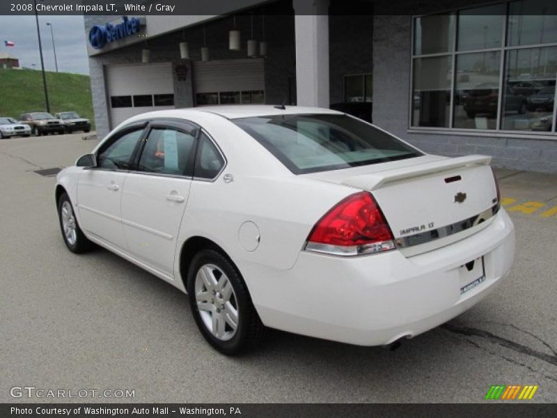 White / Gray 2008 Chevrolet Impala LT