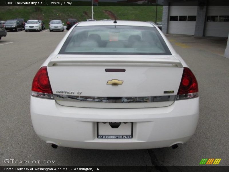 White / Gray 2008 Chevrolet Impala LT