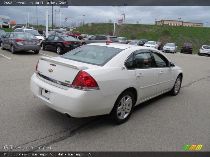 White / Gray 2008 Chevrolet Impala LT