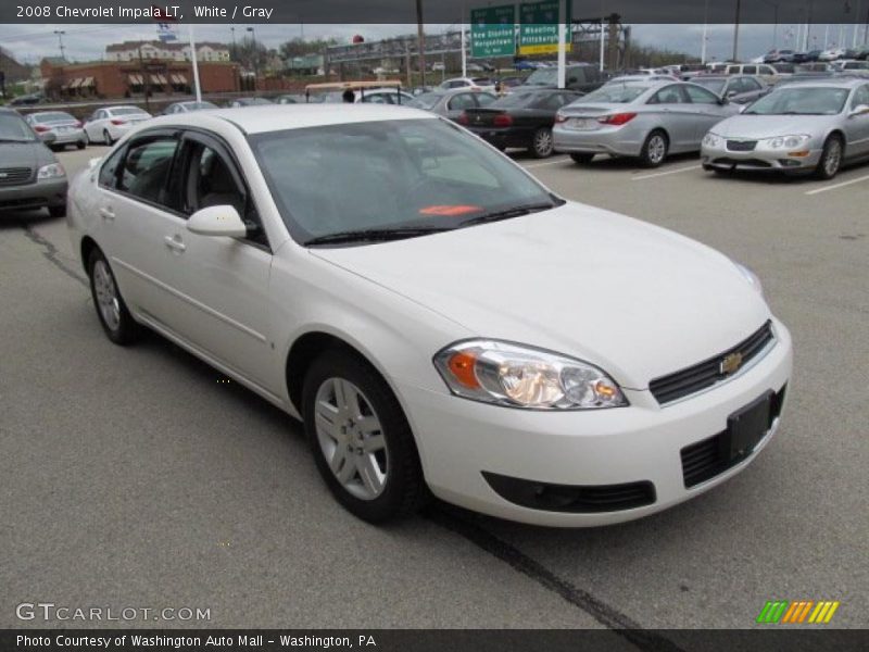 White / Gray 2008 Chevrolet Impala LT