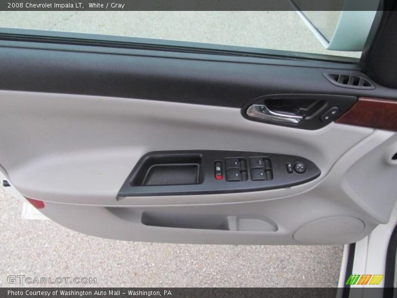 White / Gray 2008 Chevrolet Impala LT