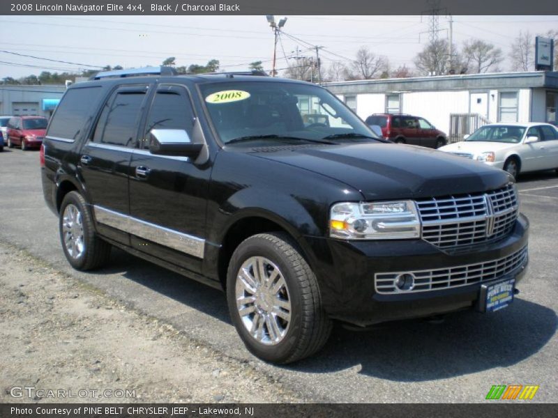 Black / Charcoal Black 2008 Lincoln Navigator Elite 4x4