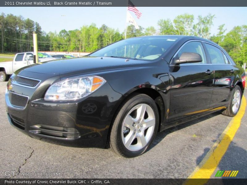 Black Granite Metallic / Titanium 2011 Chevrolet Malibu LS