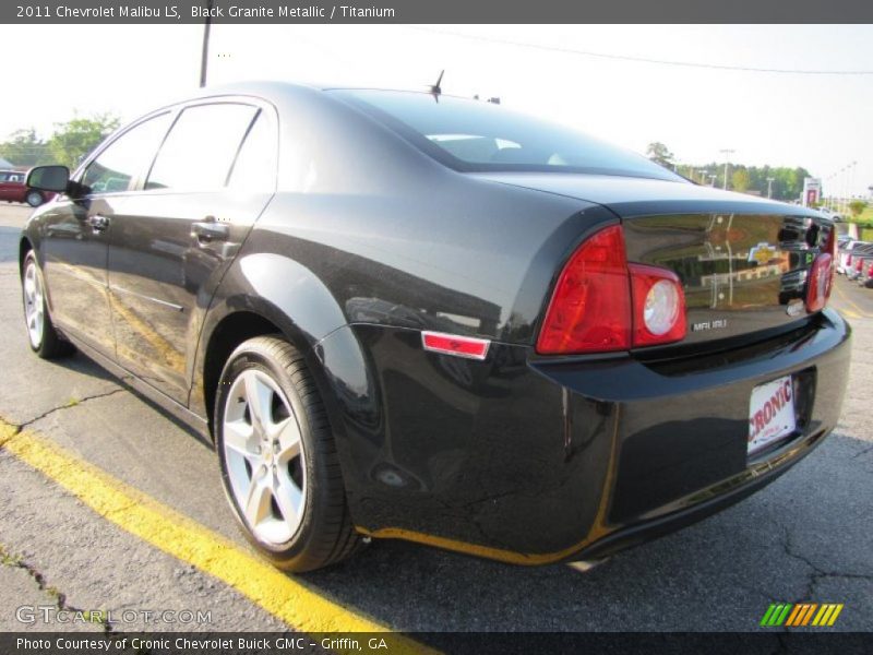 Black Granite Metallic / Titanium 2011 Chevrolet Malibu LS