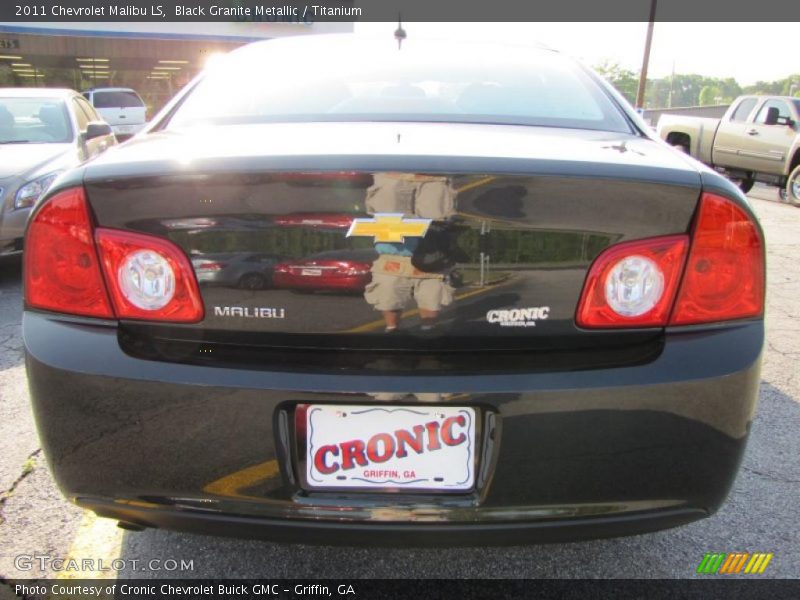 Black Granite Metallic / Titanium 2011 Chevrolet Malibu LS