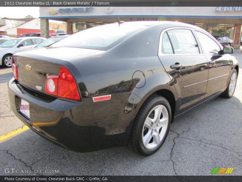 Black Granite Metallic / Titanium 2011 Chevrolet Malibu LS