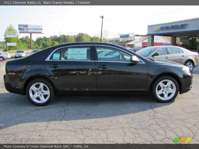 Black Granite Metallic / Titanium 2011 Chevrolet Malibu LS