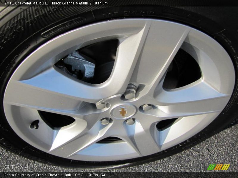 Black Granite Metallic / Titanium 2011 Chevrolet Malibu LS