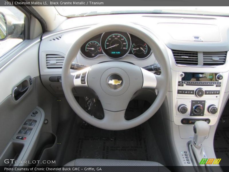 Black Granite Metallic / Titanium 2011 Chevrolet Malibu LS