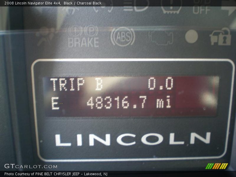 Black / Charcoal Black 2008 Lincoln Navigator Elite 4x4